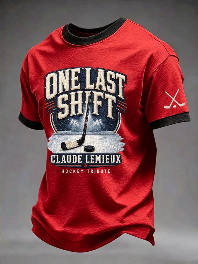Men's Hockey Heritage Printed Casual T-shirt
