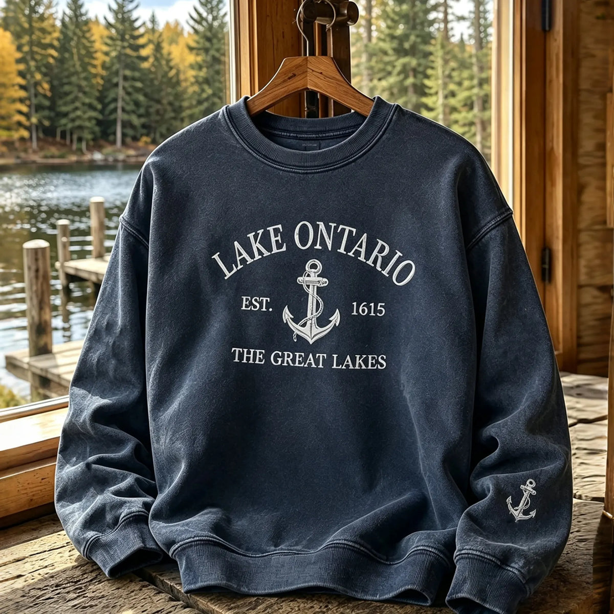 Men's 1615 Ontario Printed Casual Warm Sweatshirt