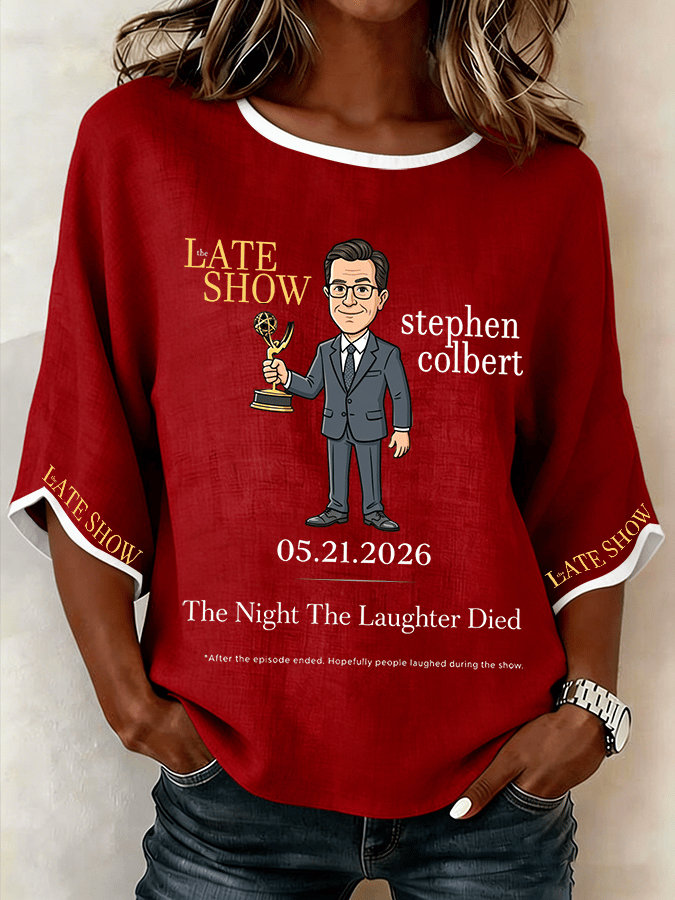 Women's "Night When Laughter Stops" Printed Comfortable Top