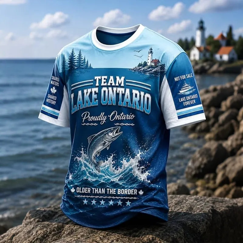 Men's Lake Ontario Est 1656 Printed T-shirt