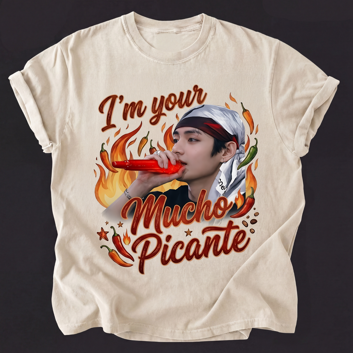 V BTS I'm Your Mucho Picante Funny Shirt, Kpop BTS Shirt For Fans