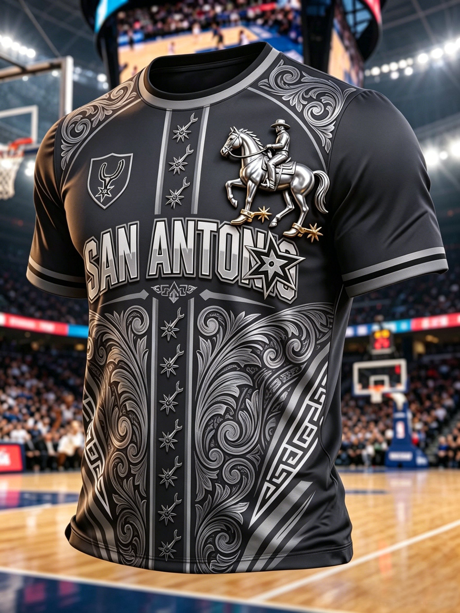 Men's Basketball Lovers Printed Casual T-shirt