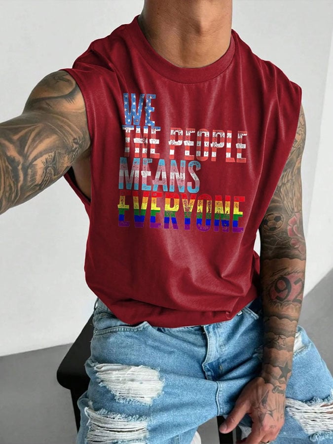 Men's Pride Month Print Tank Top