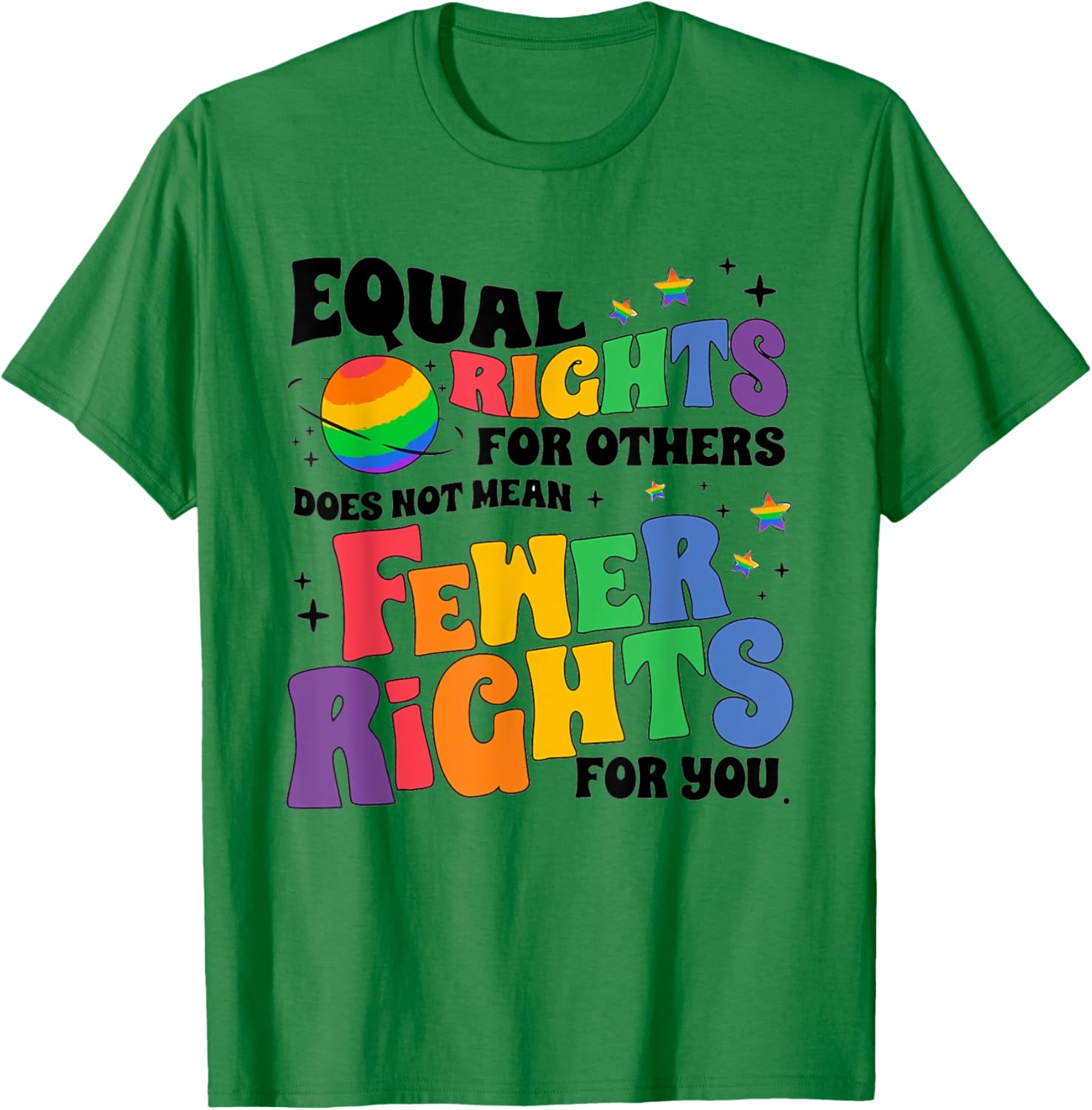 Men's model The equal rights of others do not mean a reduction in LGBTQ rights   T-Shirt