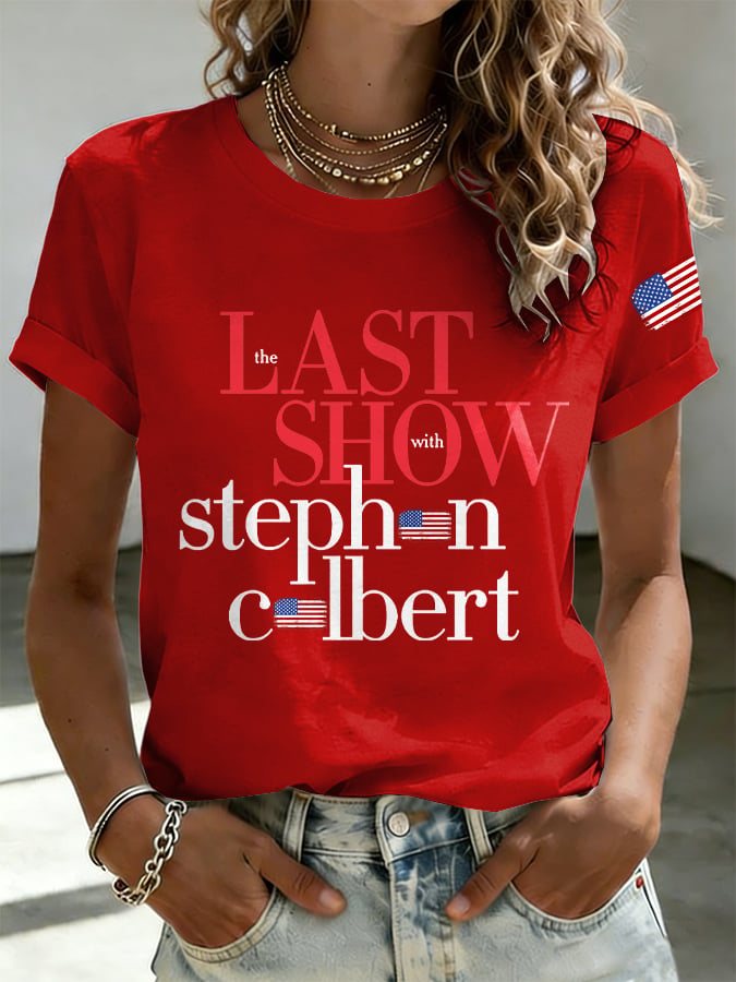 Retro Last Show Print T-Shirt