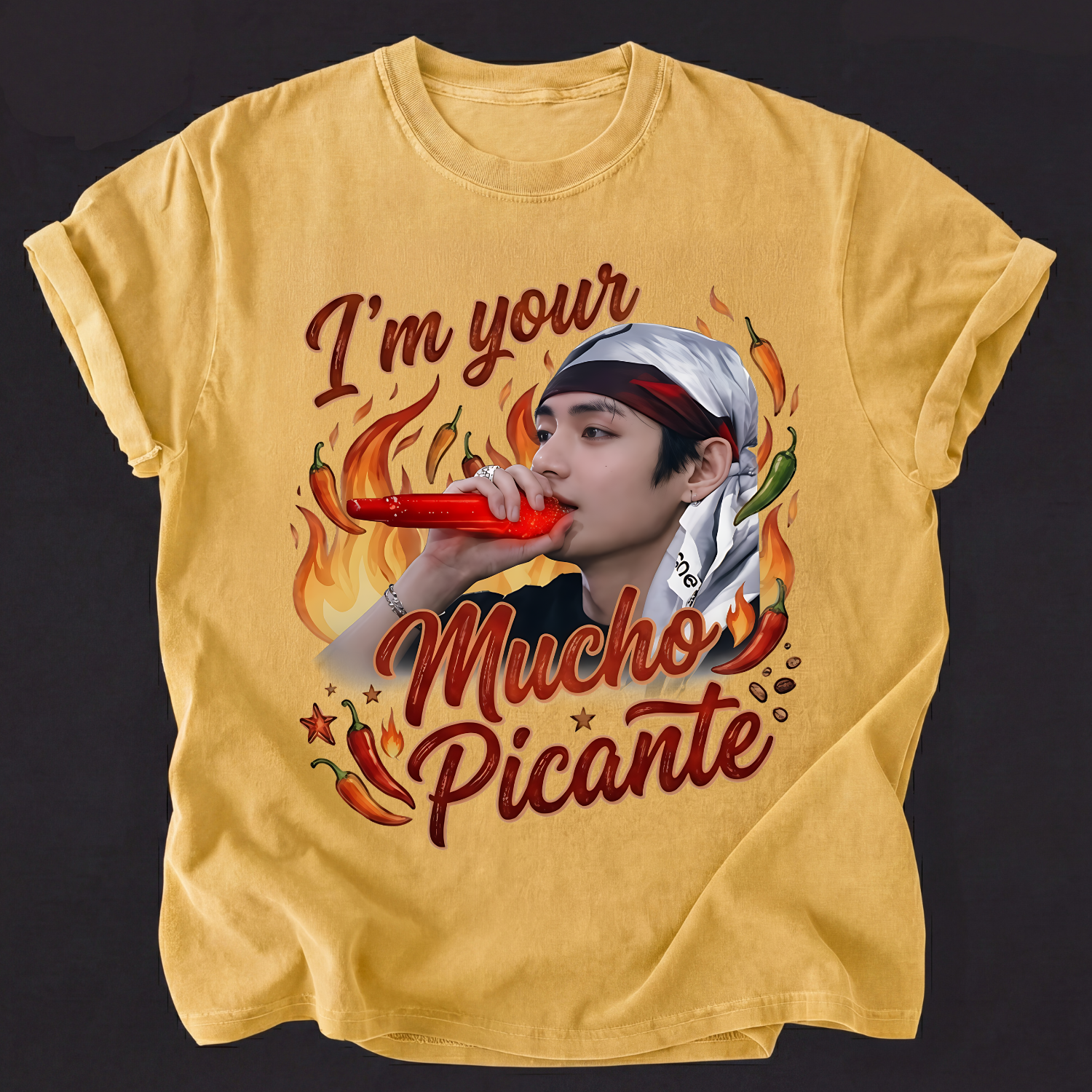 V BTS I'm Your Mucho Picante Funny Shirt, Kpop BTS Shirt For Fans