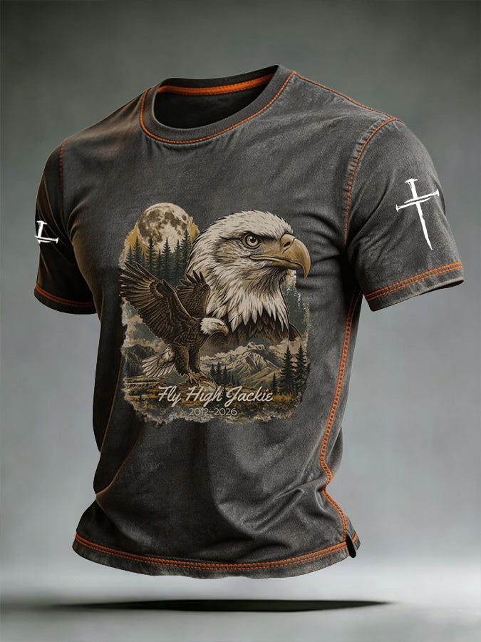 Men's Retro Vintage Eagle Jackie T-shirt
