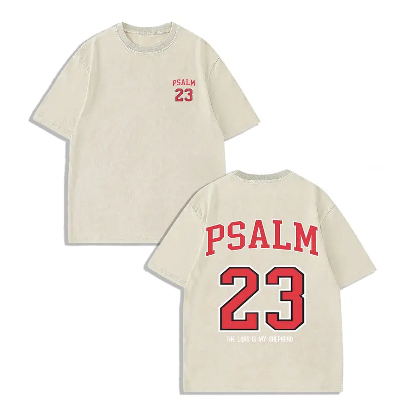 Psalm 23 Christian Washed T-Shirt