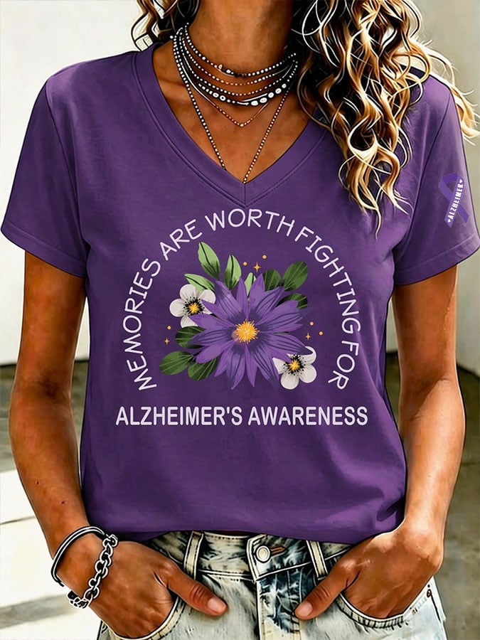 Women's Alzheimer's Disease Awareness T-Shirt