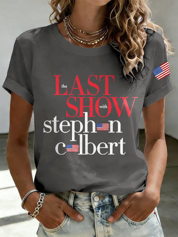 Retro Last Show Print T-Shirt