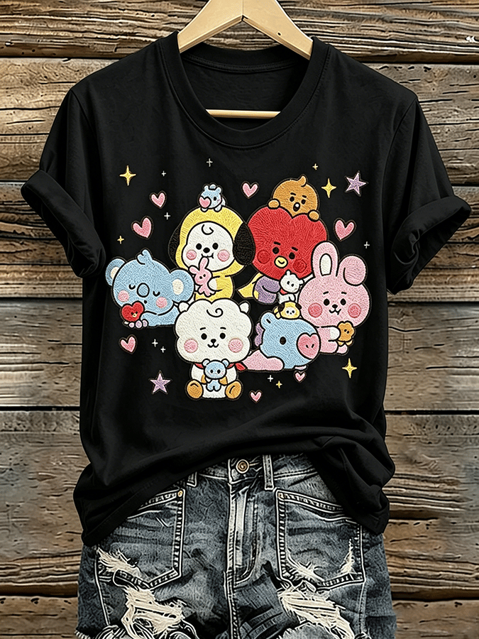 🔥Buy 3 Get 15% Off🔥Music Lovers' Pure Cotton Comfortable Short-Sleeved T-Shirt
