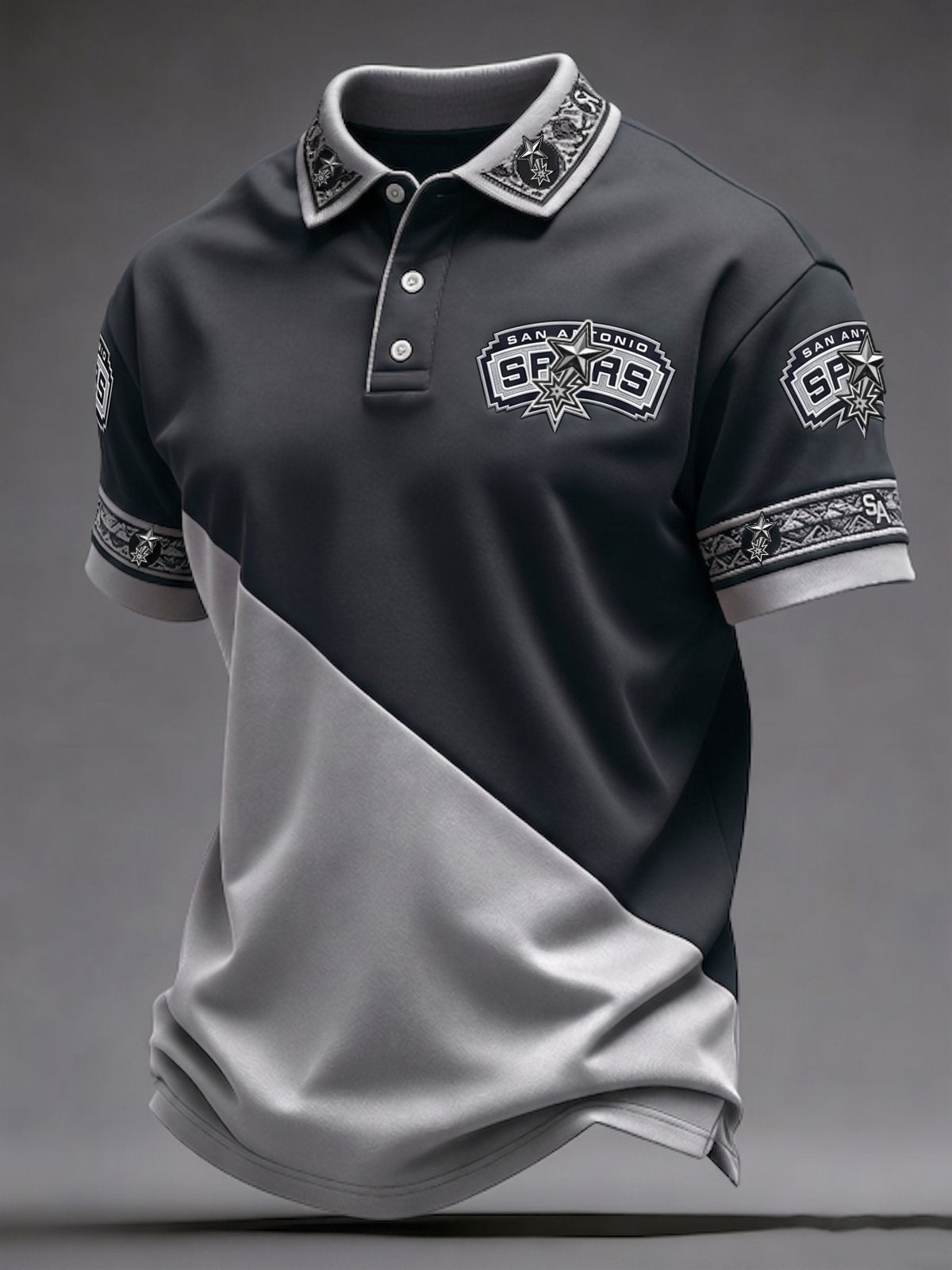 Men's Basketball Lovers Print Casual Polo