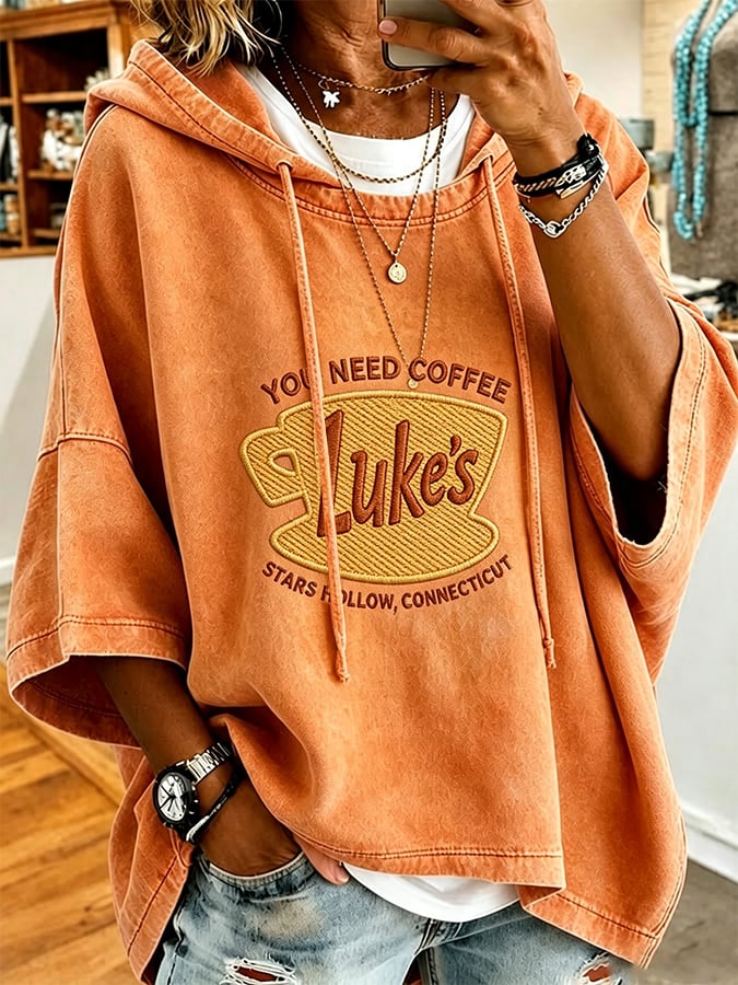 Women's  Fall In My Gilmore Girls Rerun Era Print Hoodie