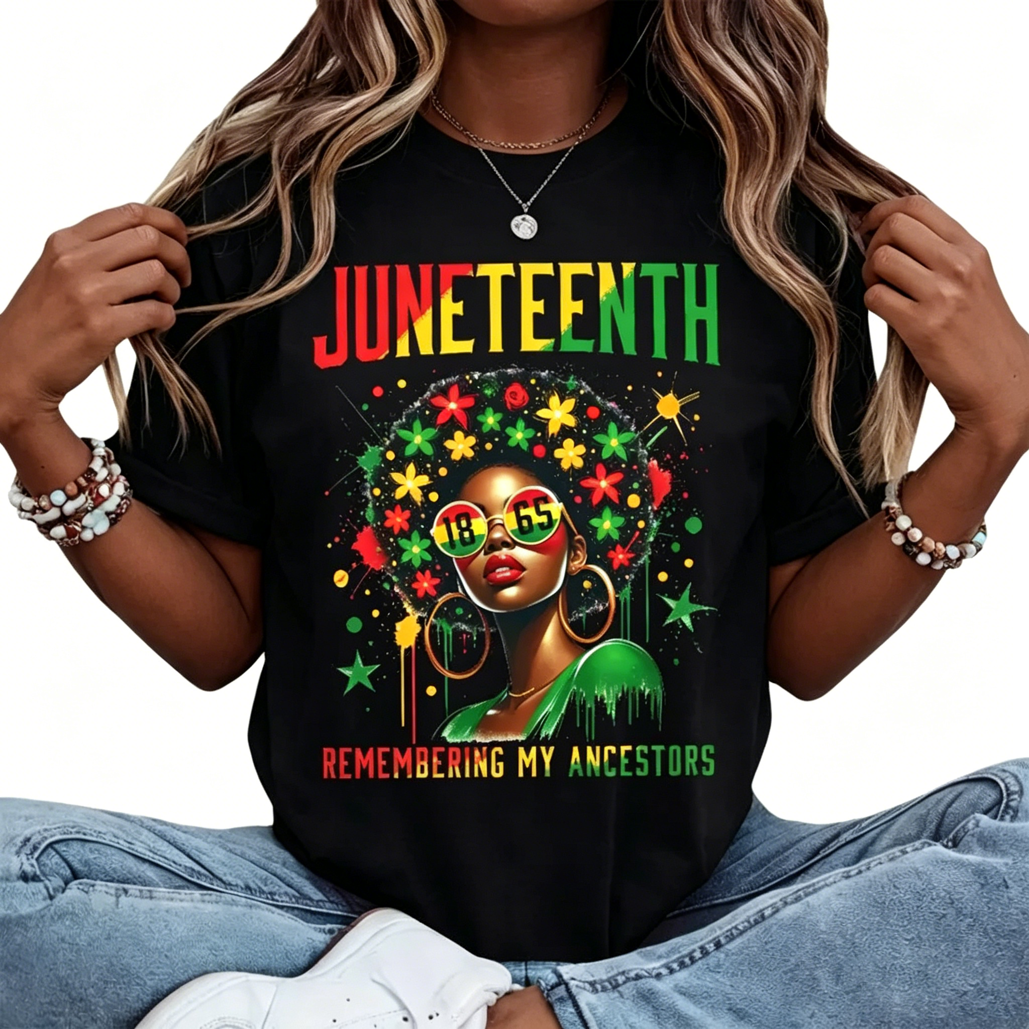 Juneteenth Remembering My Ancestors 1865 T-Shirt