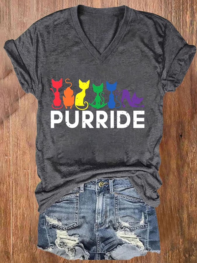 Women's Gay Print Casual Print T-Shirt