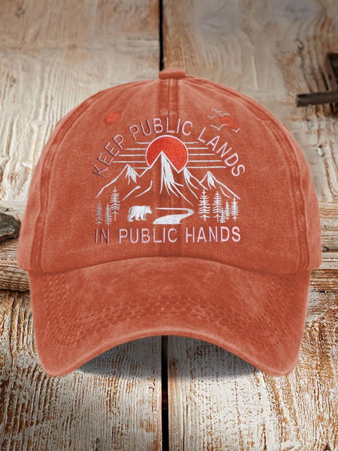 Unisex National Park Protection Washed Cotton Hat