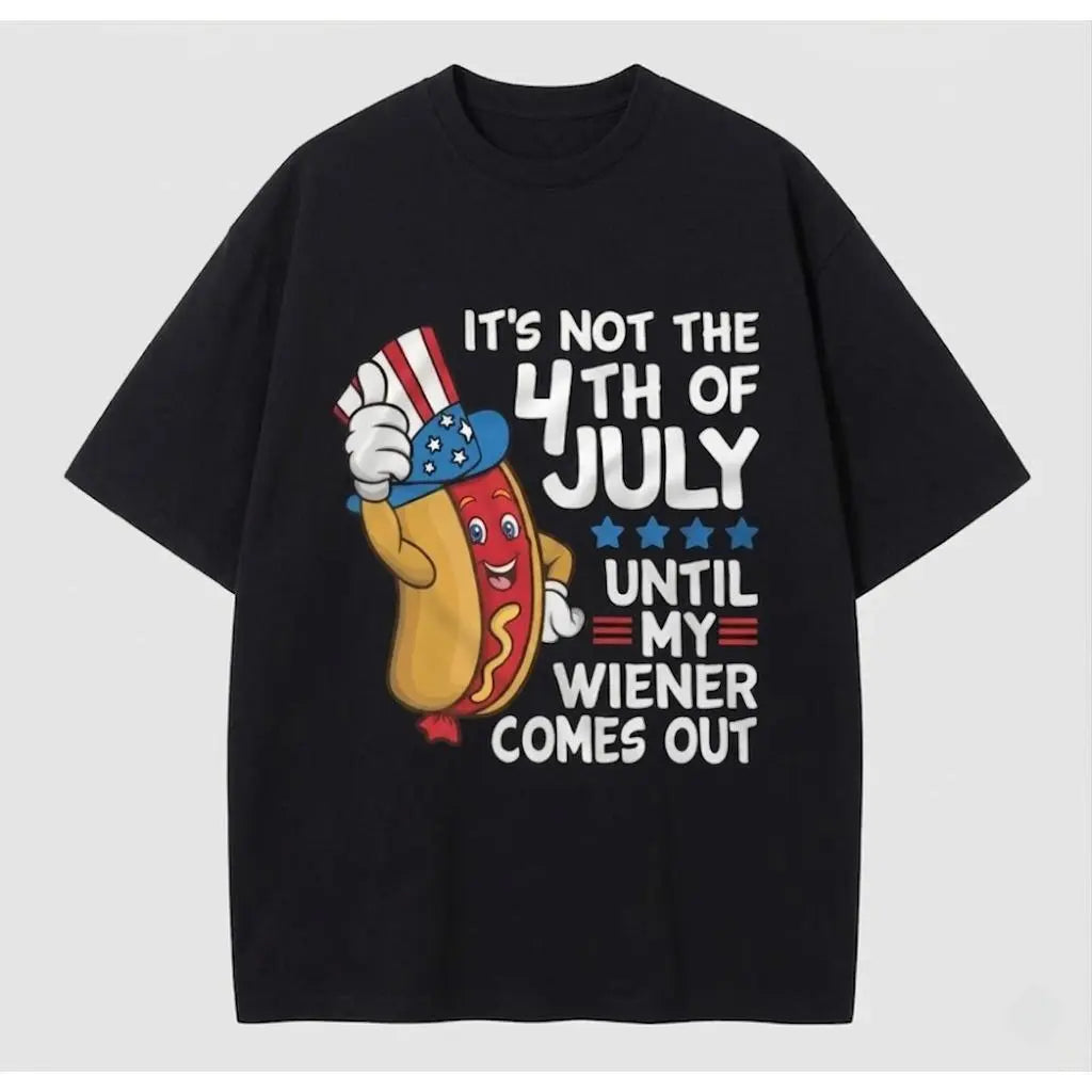4th of July Funny Wiener T-shirt Partying Grilling Fourth Humor Gift