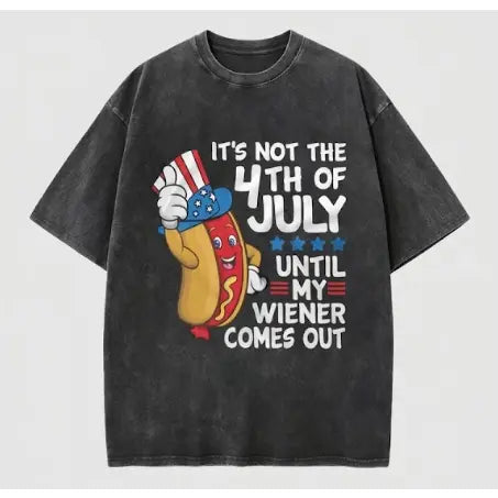 4th of July Funny Wiener T-shirt Partying Grilling Fourth Humor Gift