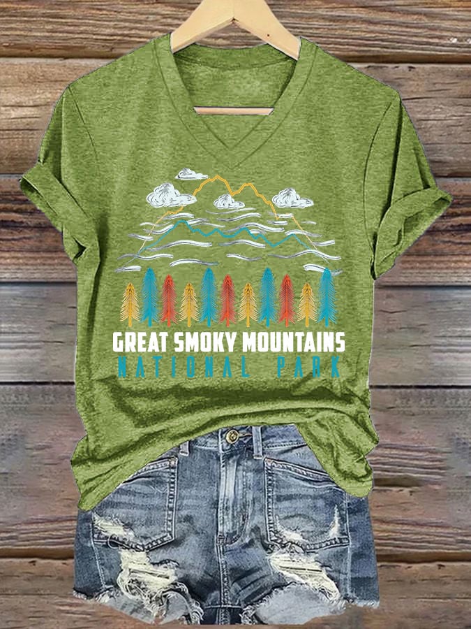 Women's Great Smoky Mountains National Park Graphic Casual T-Shirt