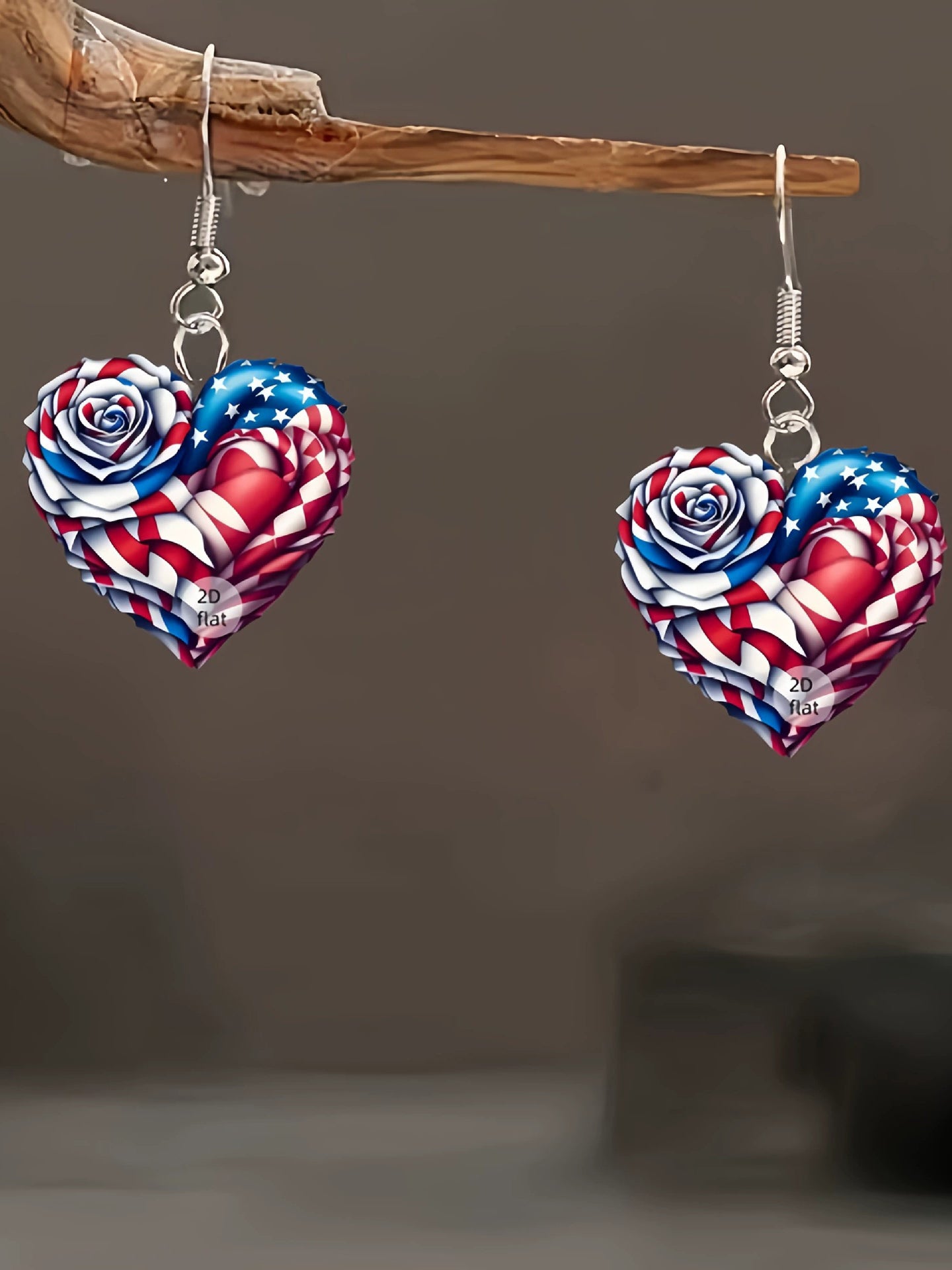 Anniversary Chicken Gnome Bow Heart Shaped Dangle Earrings