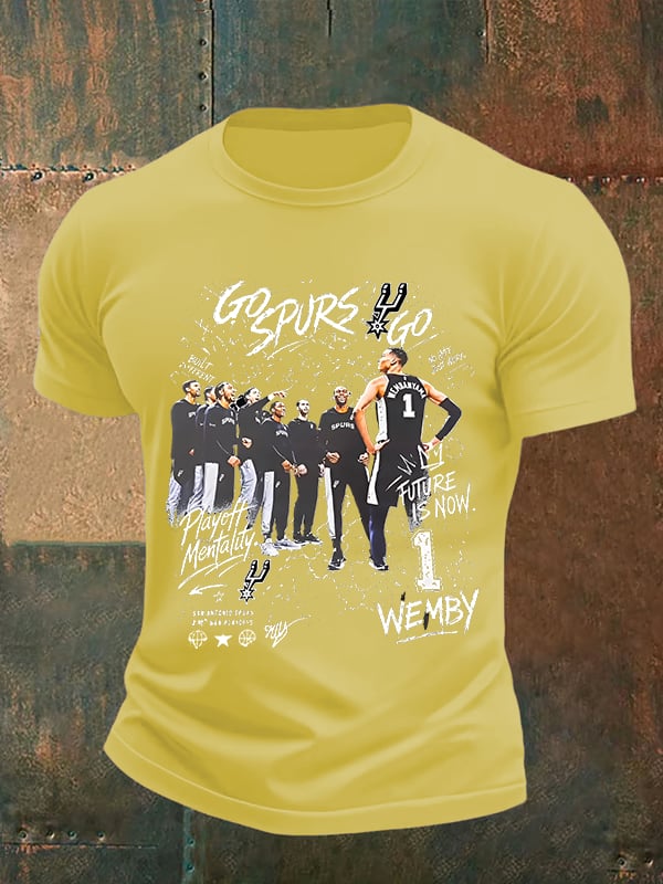 Men's  WEMBY Print Round Neck T-shirt