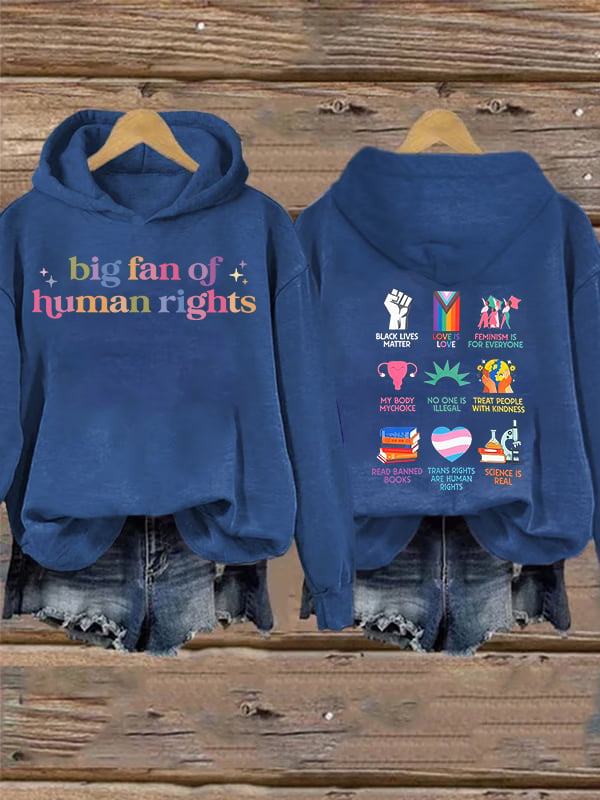 Women's  staunch supporter of human rights  Hoodie