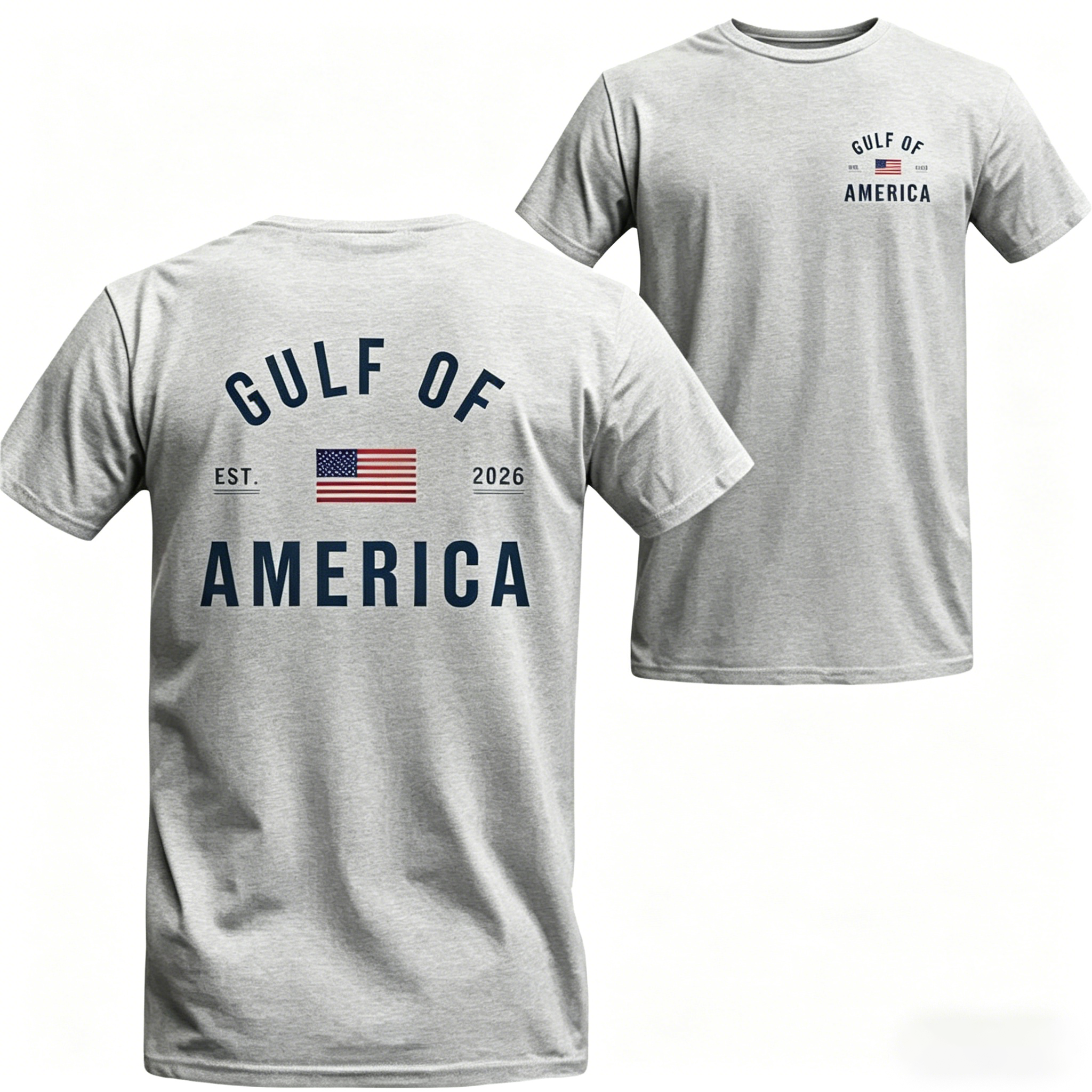 Women's Gulf of America T-Shirt – Patriotic Minimalist USA Flag Graphic Shirt