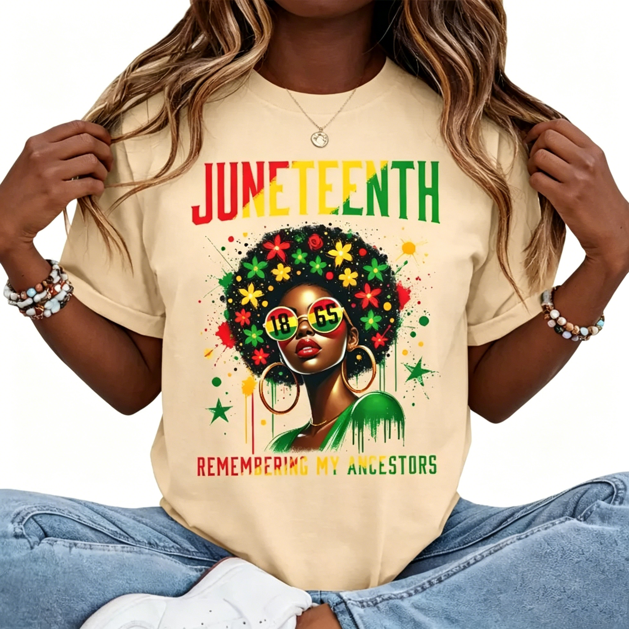 Juneteenth Remembering My Ancestors 1865 T-Shirt