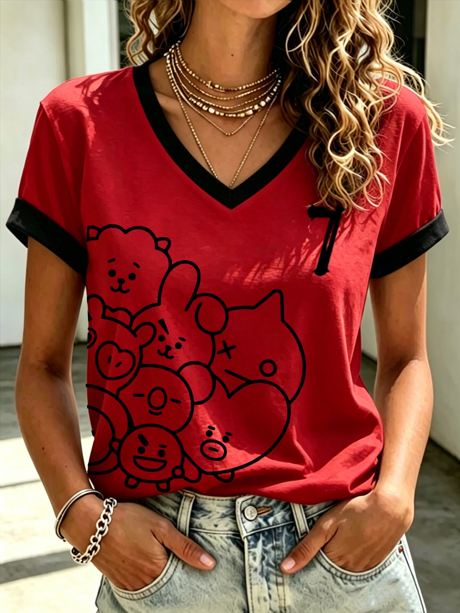 🔥Buy 3 Get 15% Off🔥Women's Letter-Print Top