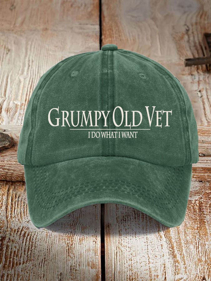 Veteran "I DO WHAT I WANT" Printed Hat