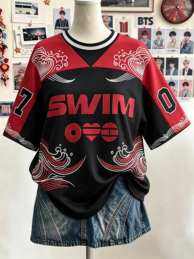 🔥Buy 3 Get 15% Off🔥Arirang Music Lovers Design Round Neck Mid-Sleeve Comfortable T-Shirt