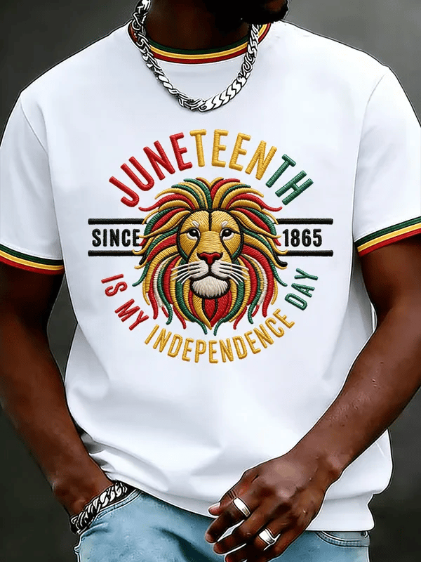 Men's Juneteenth Printed Casual T-shirt