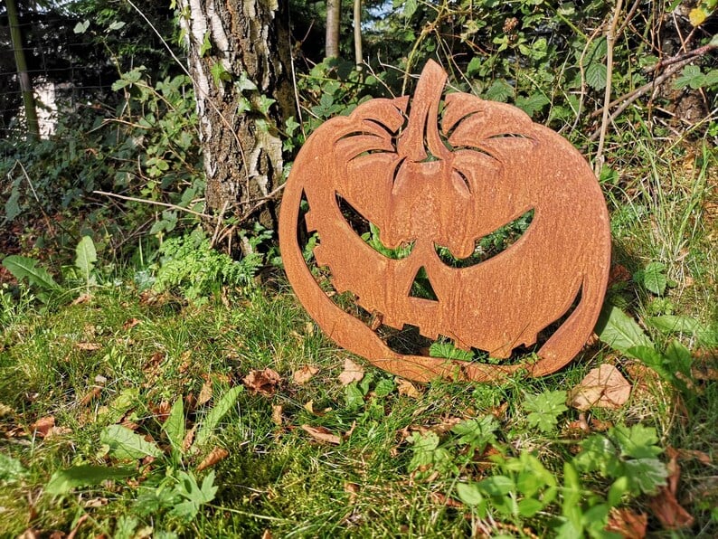 🎃Rusty Metal Halloween Pumpkins