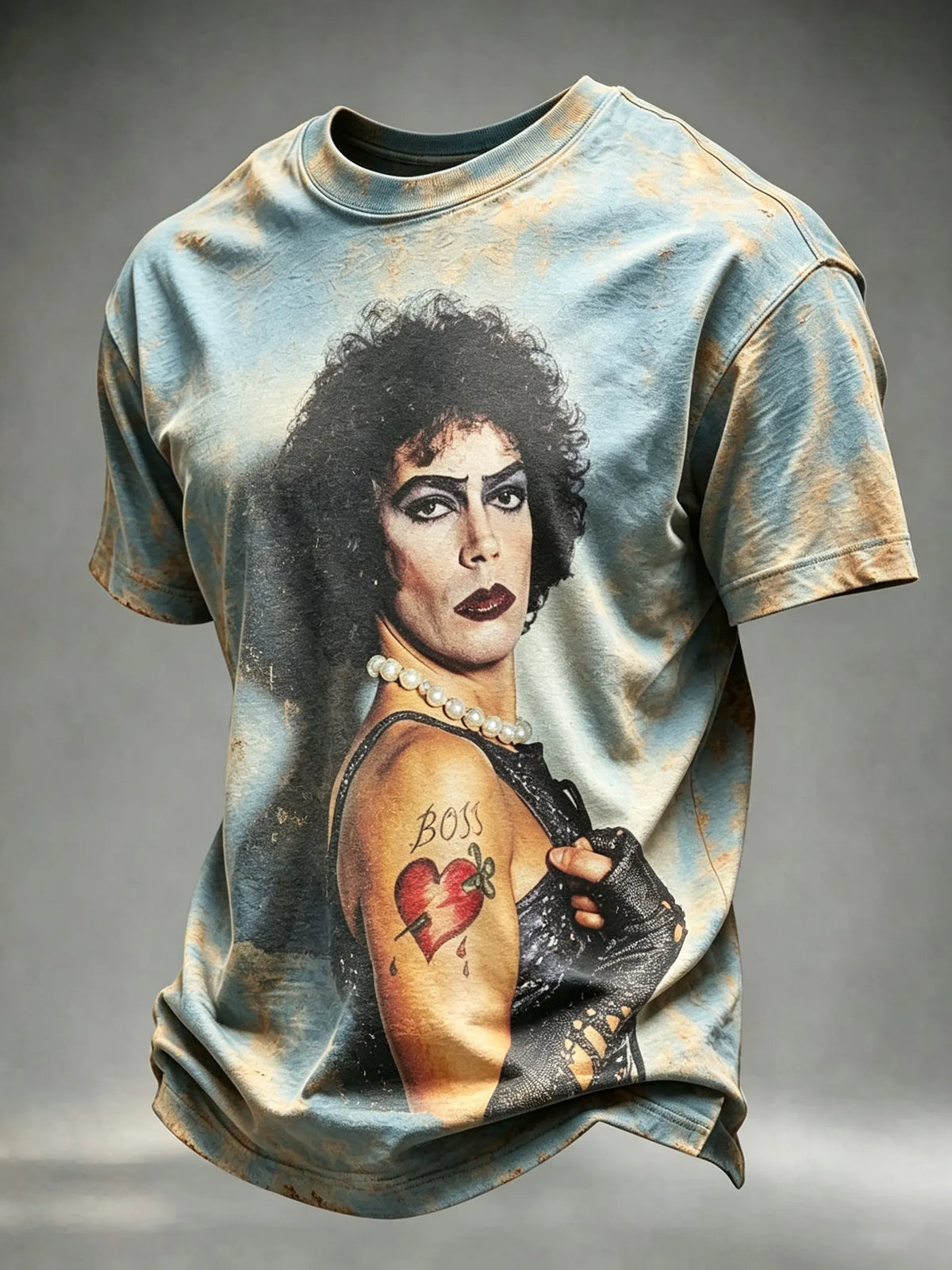 Men's Retro RIP Printed Casual T-Shirt