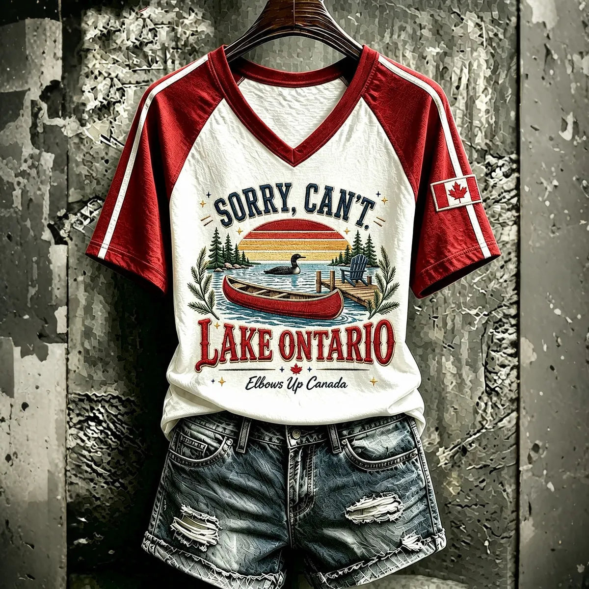 Women’s Lake Ontario Printed Casual T-shirt