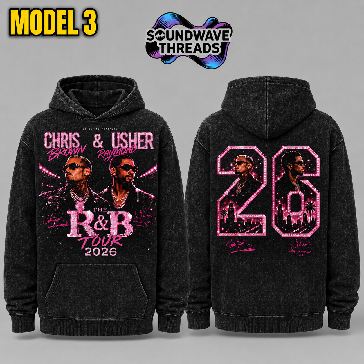 THE R&B TOUR 2026 Vintage Hoodie
