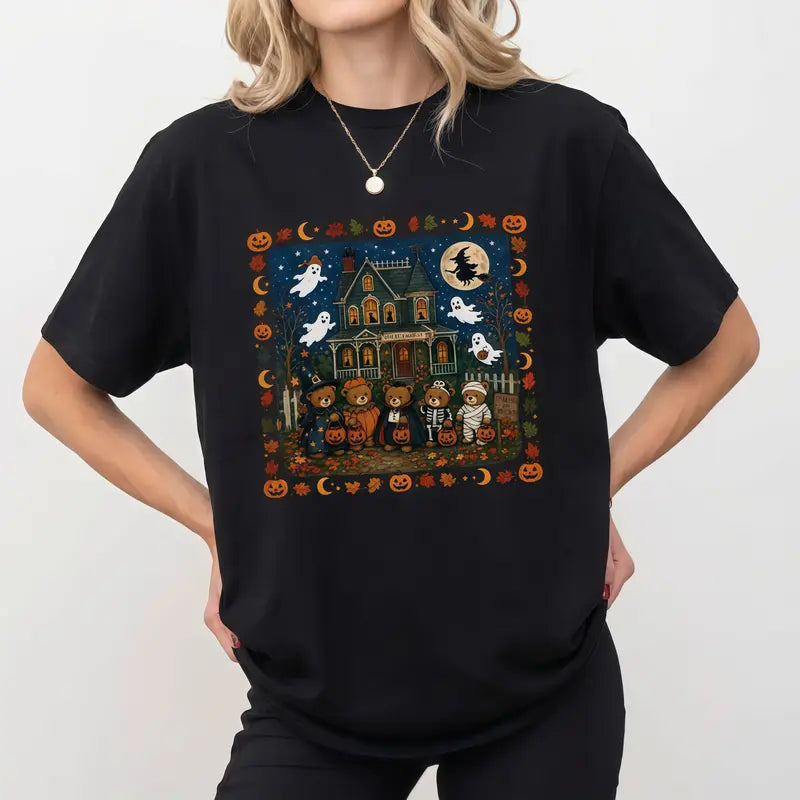 Vintage 90s Bears Halloween Shirt, Trick or Treat Bears T-shirt