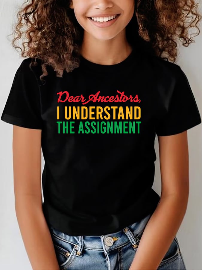 Women's I Understand the Assignment  Printed Casual T-Shirt