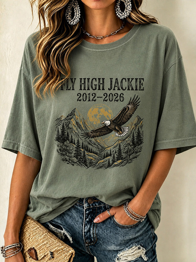 Women's Jackie Forever Our Queen Print  T-Shirt
