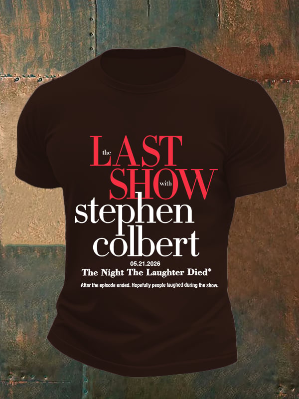 Men's Retro Last Show Print T-Shirt