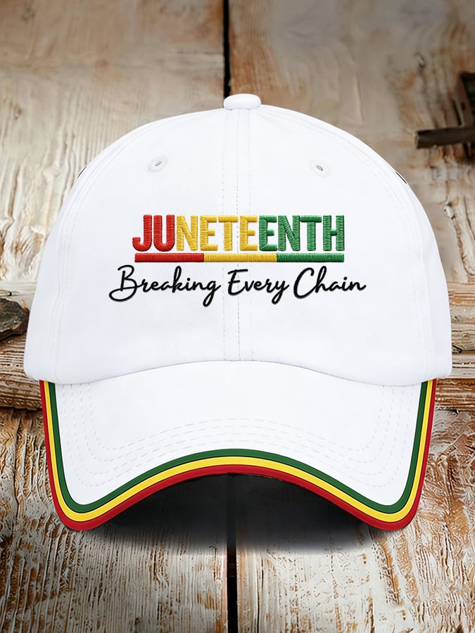 Unisex Juneteenth Breaking Every Chain Print Hat