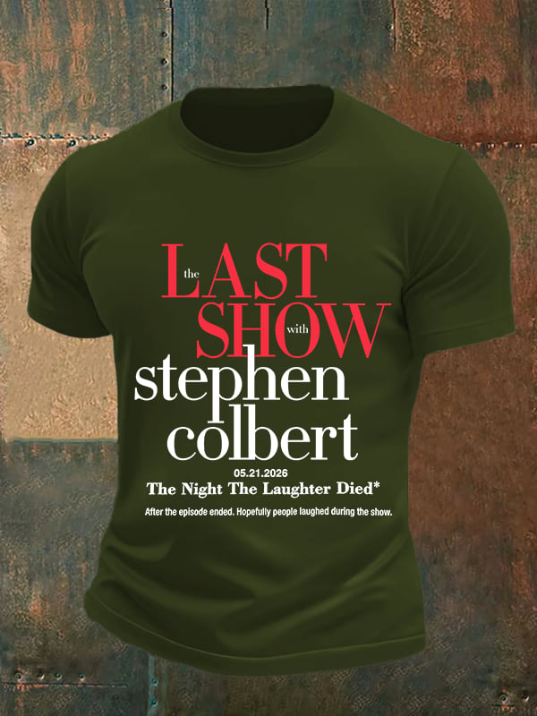 Men's Retro Last Show Print T-Shirt
