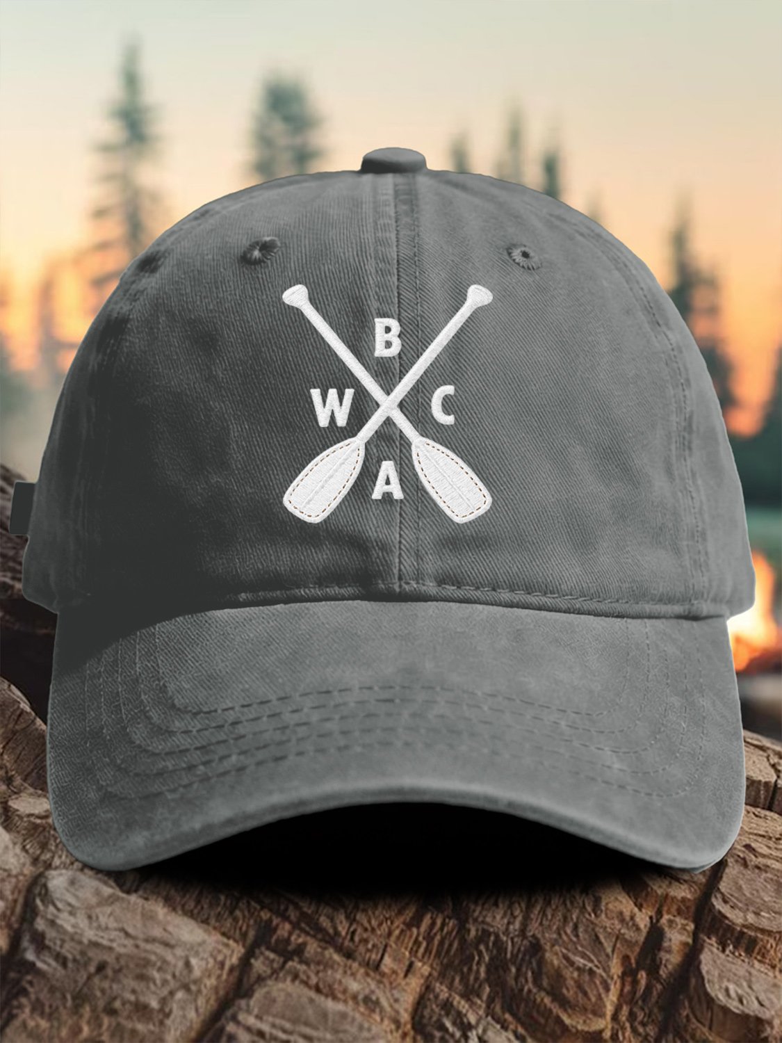 Retro Save The BWCA Save Boundary Waters Canoe Area Wilderness Print Baseball Cap