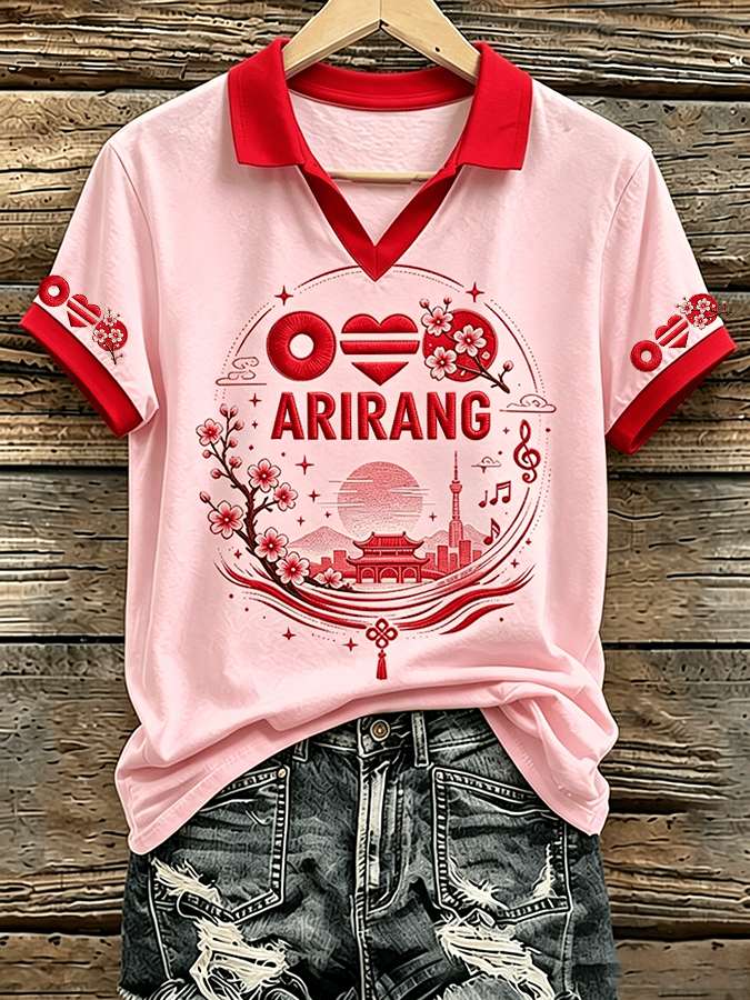 🔥Buy 3 Get 15% Off🔥Music Lovers' Collared Comfortable Women's Short-Sleeved T-Shirt