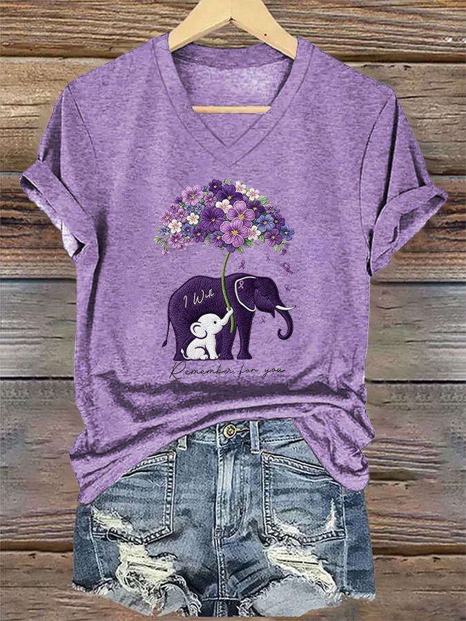 Women's Alzheimer's Disease Awareness T-Shirt
