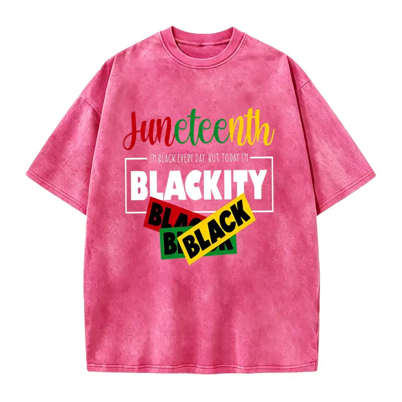 Unisex Juneteenth 1865 Washed T-Shirt