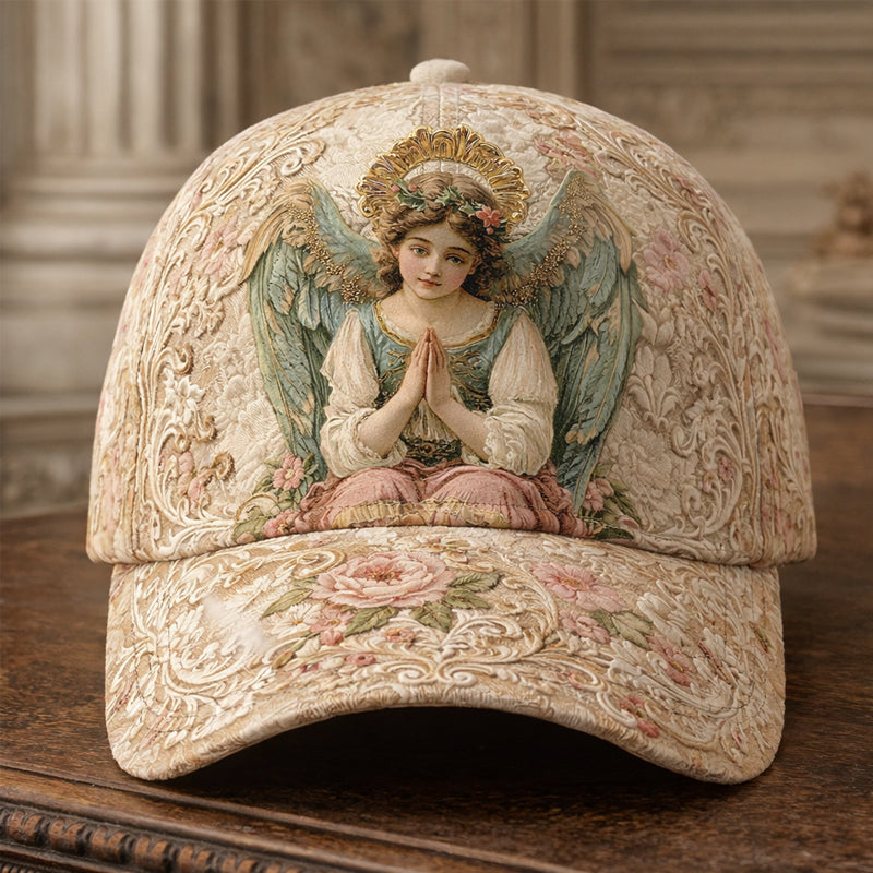 Retro Angel Classical Art Print Casual Hat