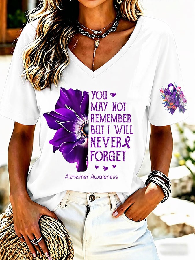 Women's Alzheimer's Disease Awareness T-Shirt