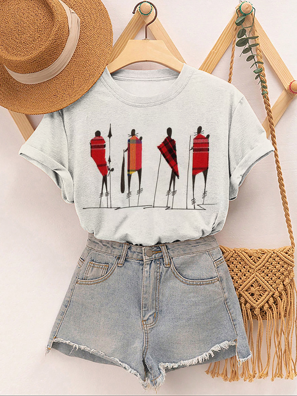 Women's Juneteenth Black Art Print Casual Short Sleeve T-Shirt