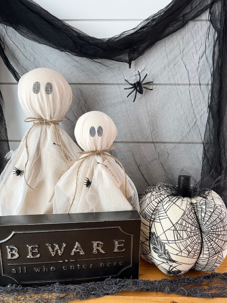 Primitive Fall Halloween Ghost 3 Sizes